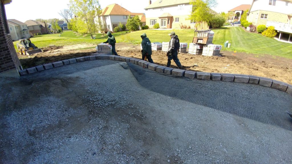 New House Build Complete Landscape Design/Install in Mokena