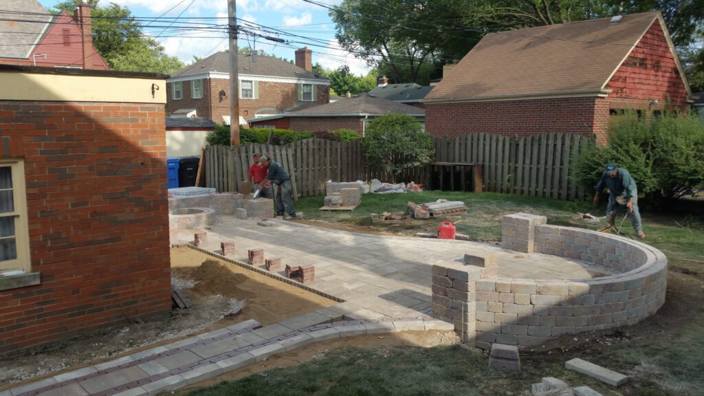 Backyard Patio and Relandscaping of Backyard in North Beverly