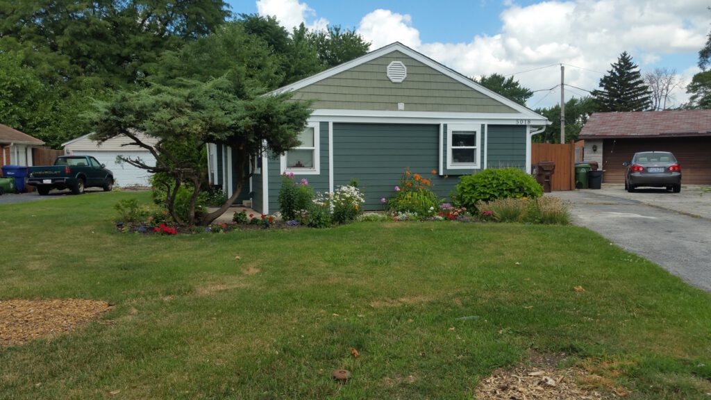 Oak Lawn Front Landscape Redesign and Backyard Renovation
