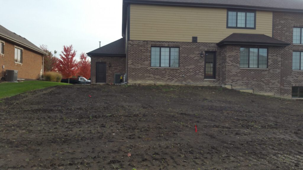 New House Build Complete Landscape Design/Install in Mokena